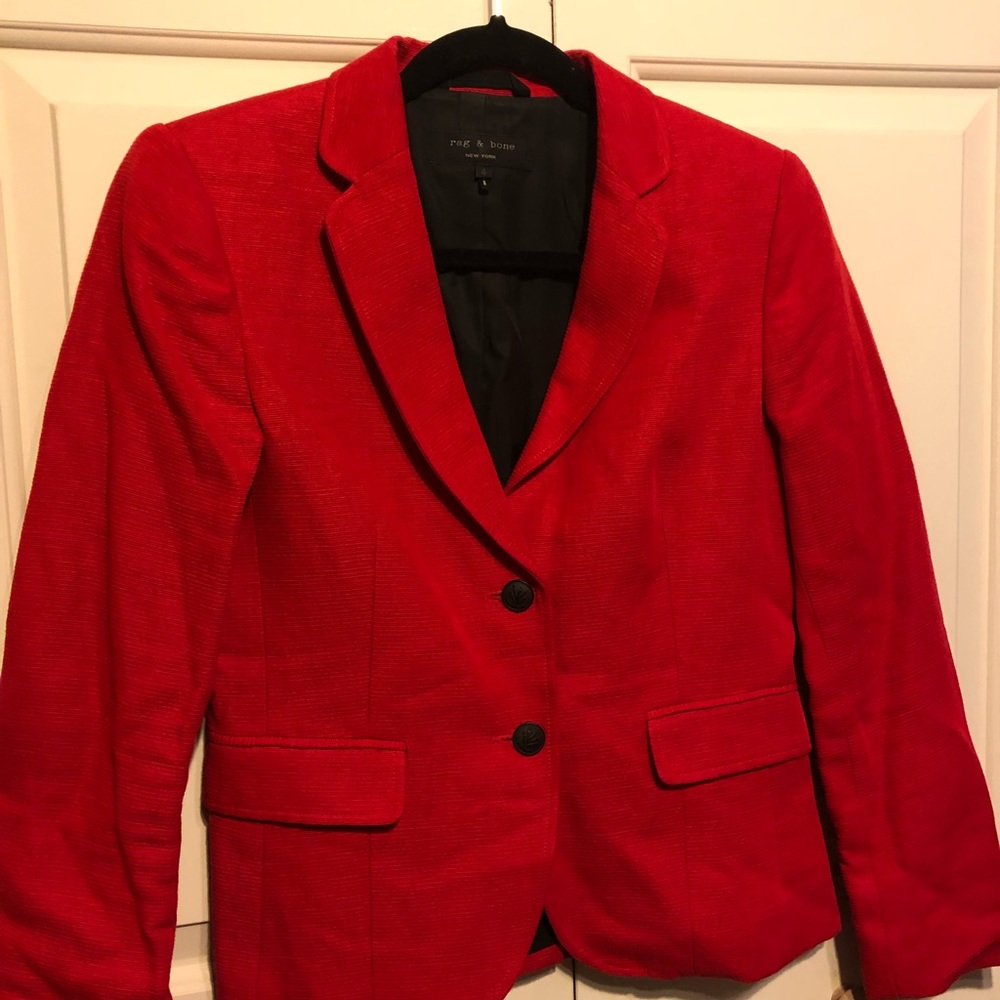 Rag & Bone red blazer